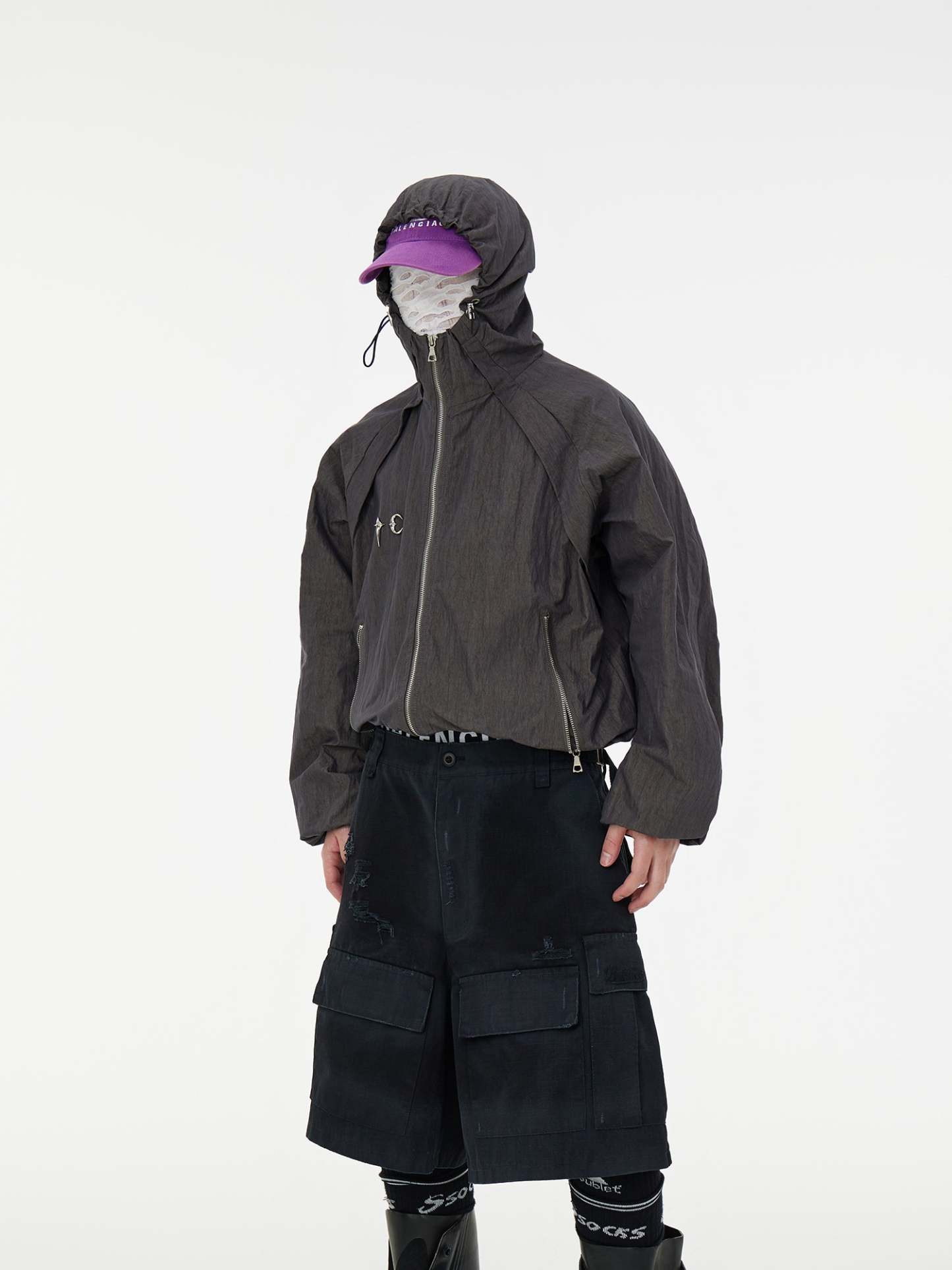 【24s Sep.】Washed Distressed Metal Decoration Jacket-IYAMIUIO