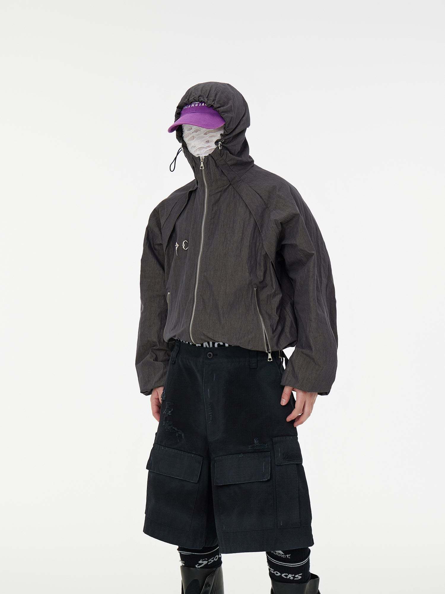 【24s Sep.】Washed Distressed Metal Decoration Jacket-IYAMIUIO