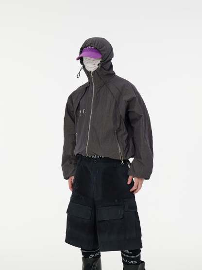 【24s Sep.】Washed Distressed Metal Decoration Jacket-IYAMIUIO