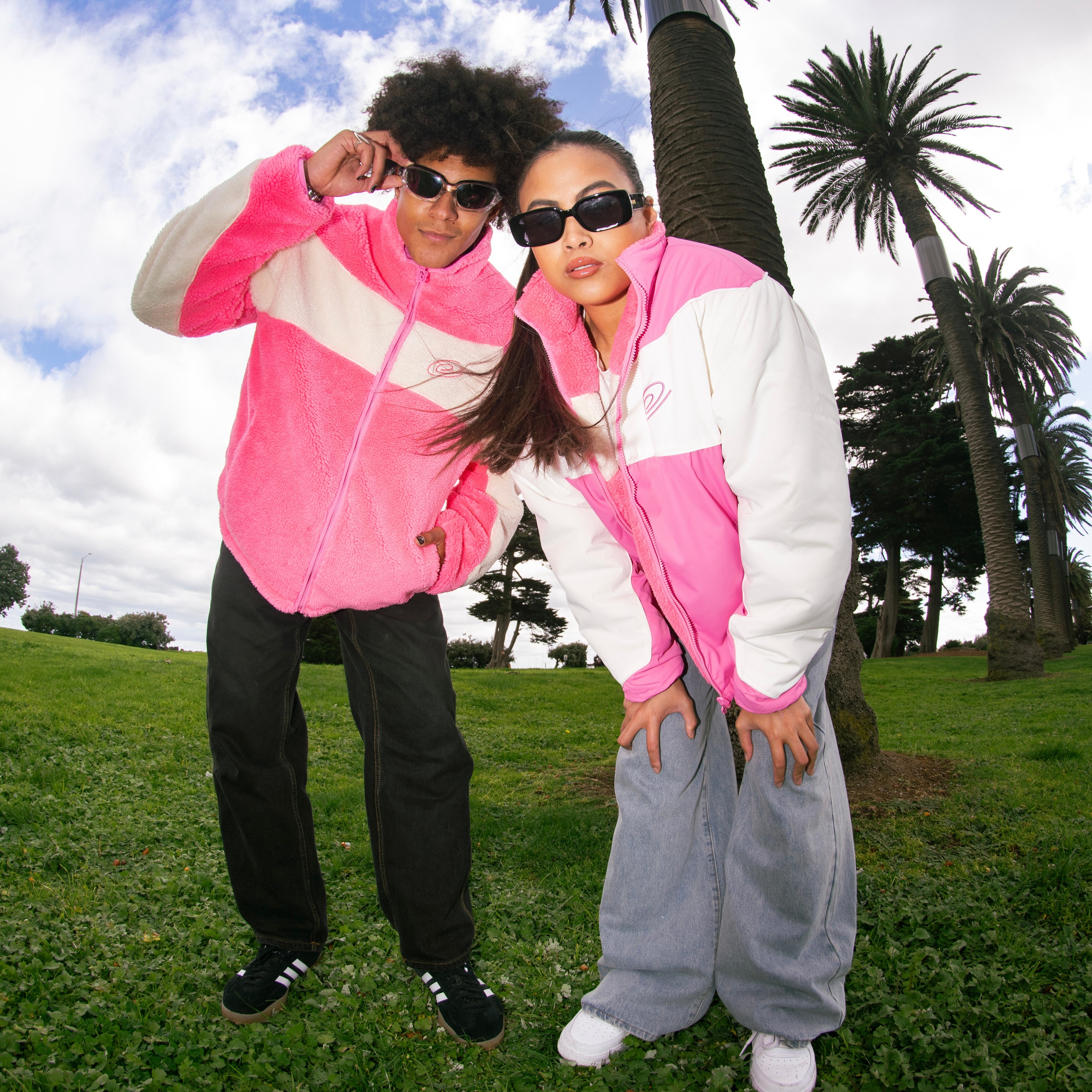 Sakura reversible fleece-IYAMIUIO