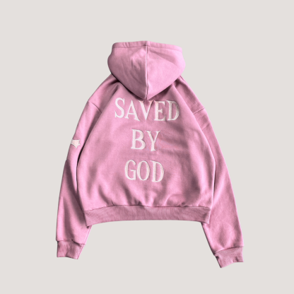 SAVED HOODIE (BABY PINK)-IYAMIUIO