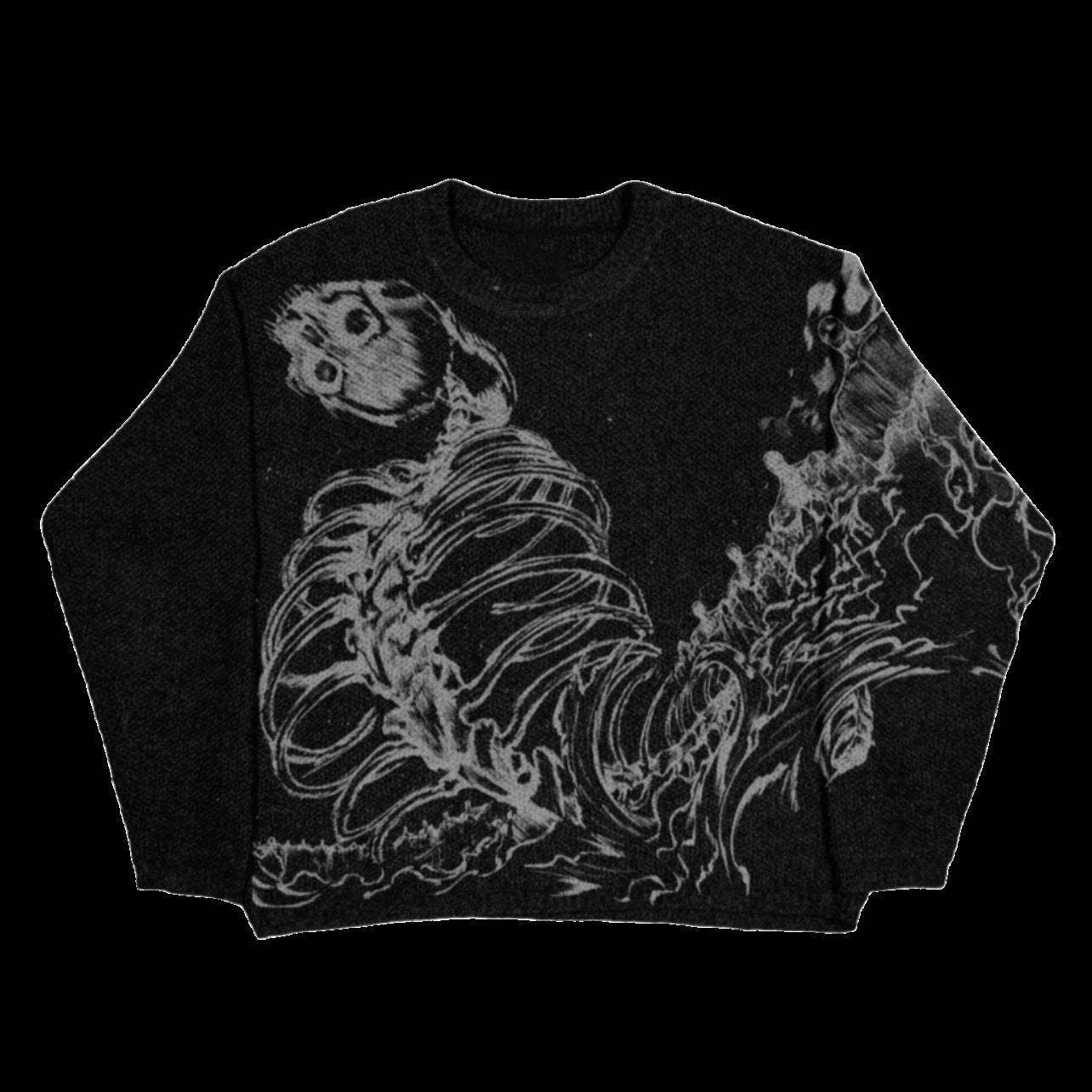 "Rumbling" Knit Black-IYAMIUIO