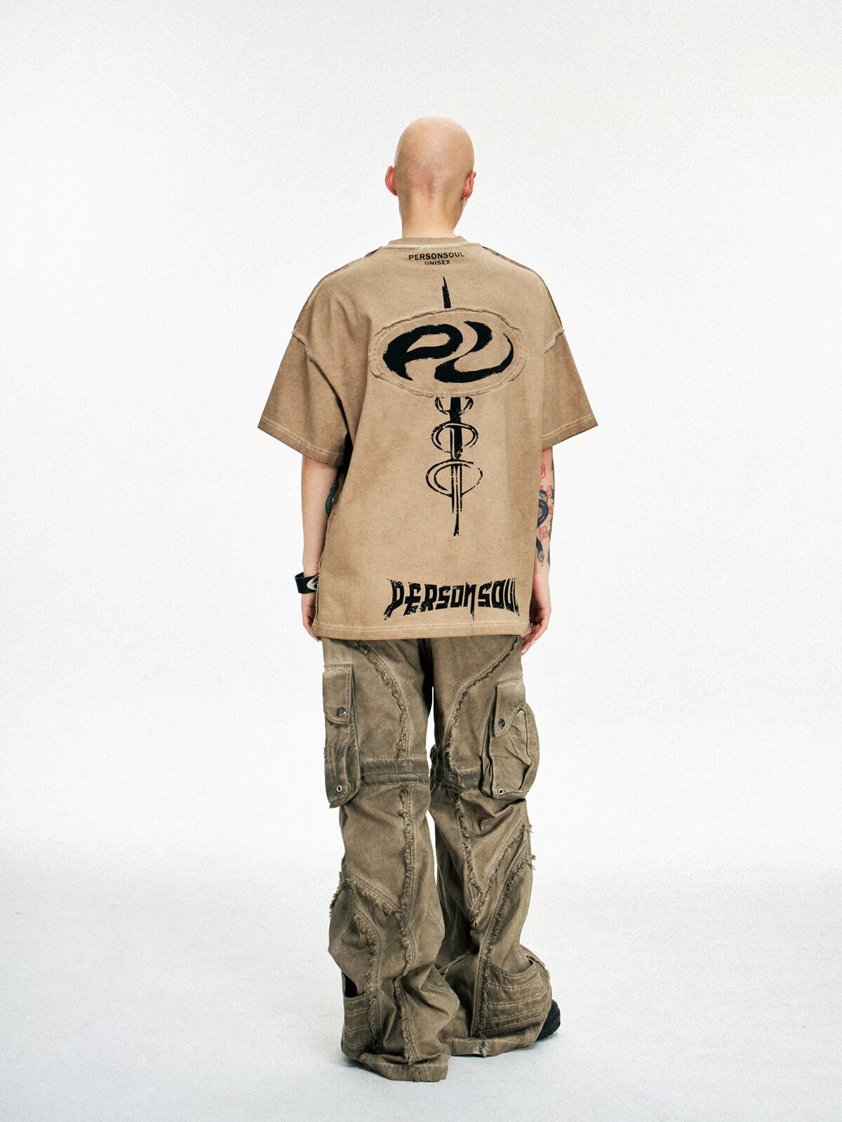 Personsoul Symbol Elements Oversized T-shirt-IYAMIUIO