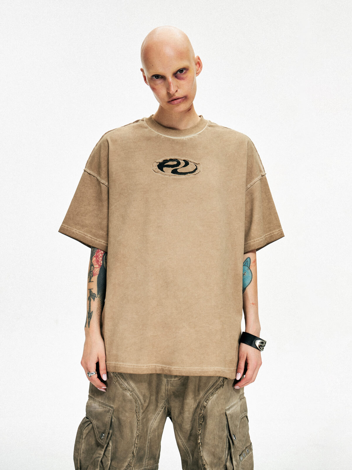 Personsoul Symbol Elements Oversized T-shirt-IYAMIUIO
