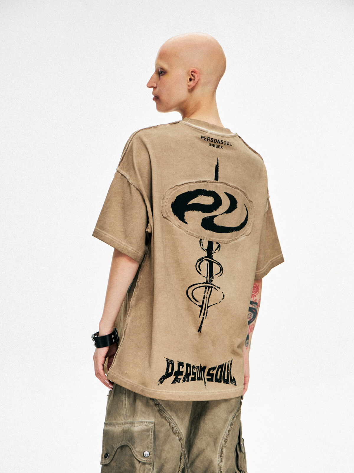 Personsoul Symbol Elements Oversized T-shirt-IYAMIUIO