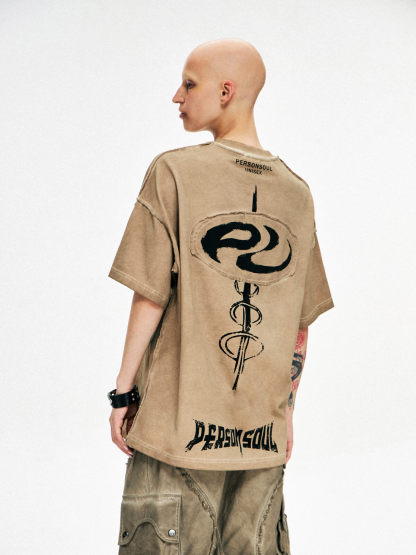 Personsoul Symbol Elements Oversized T-shirt-IYAMIUIO