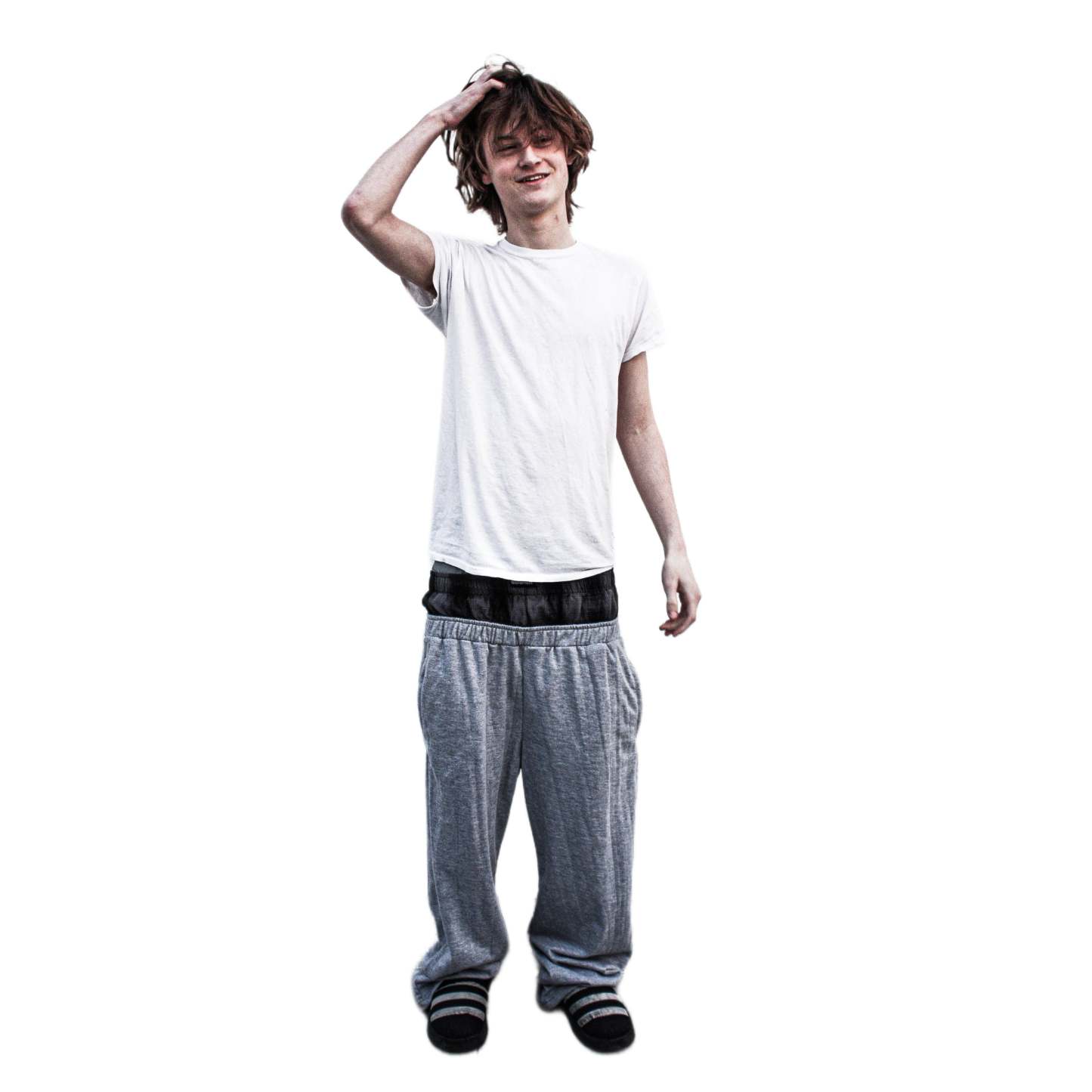 "WAR" SWEATPANTS (CONCRETE GREY)-IYAMIUIO