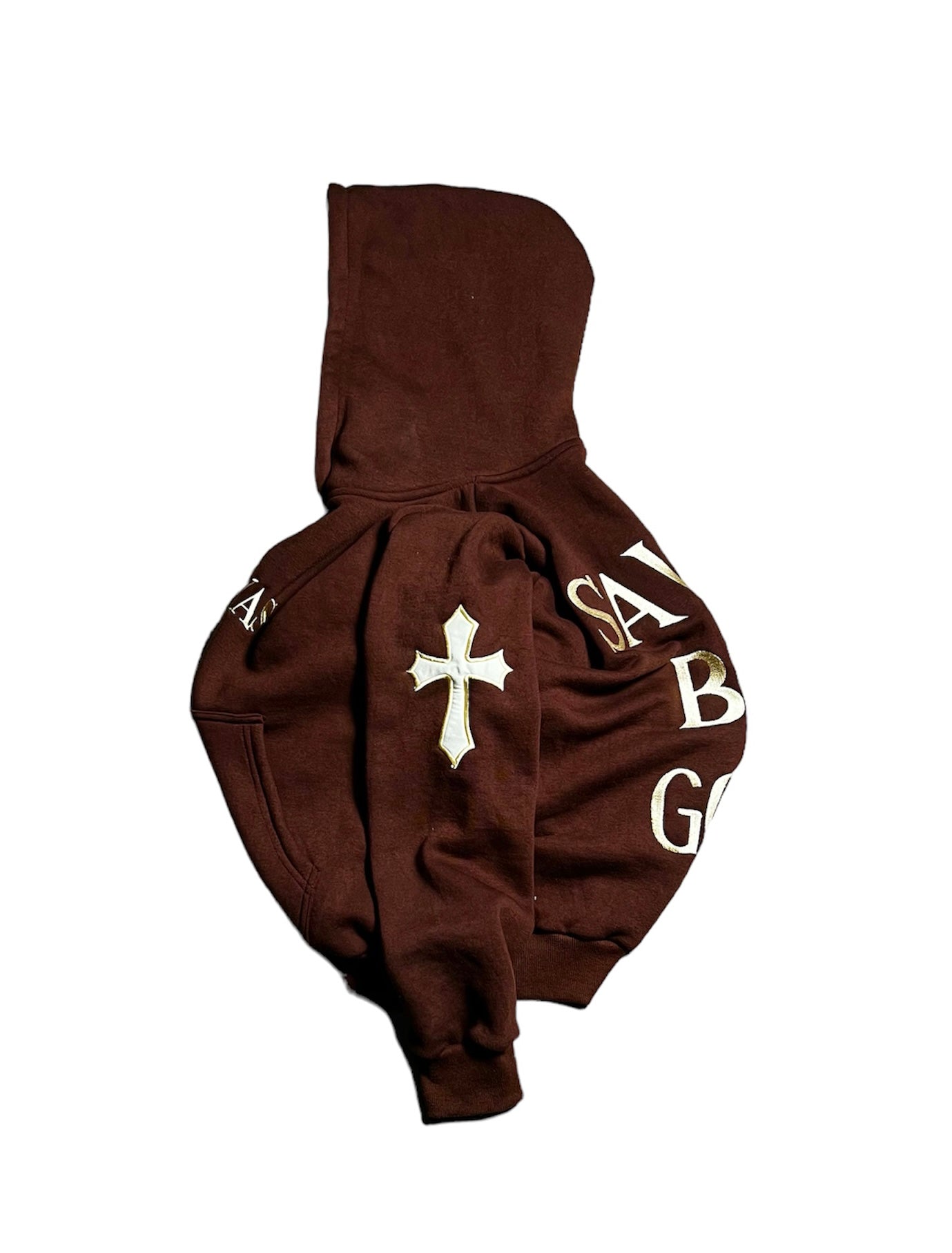 SAVED HOODIE (BROWN)-IYAMIUIO