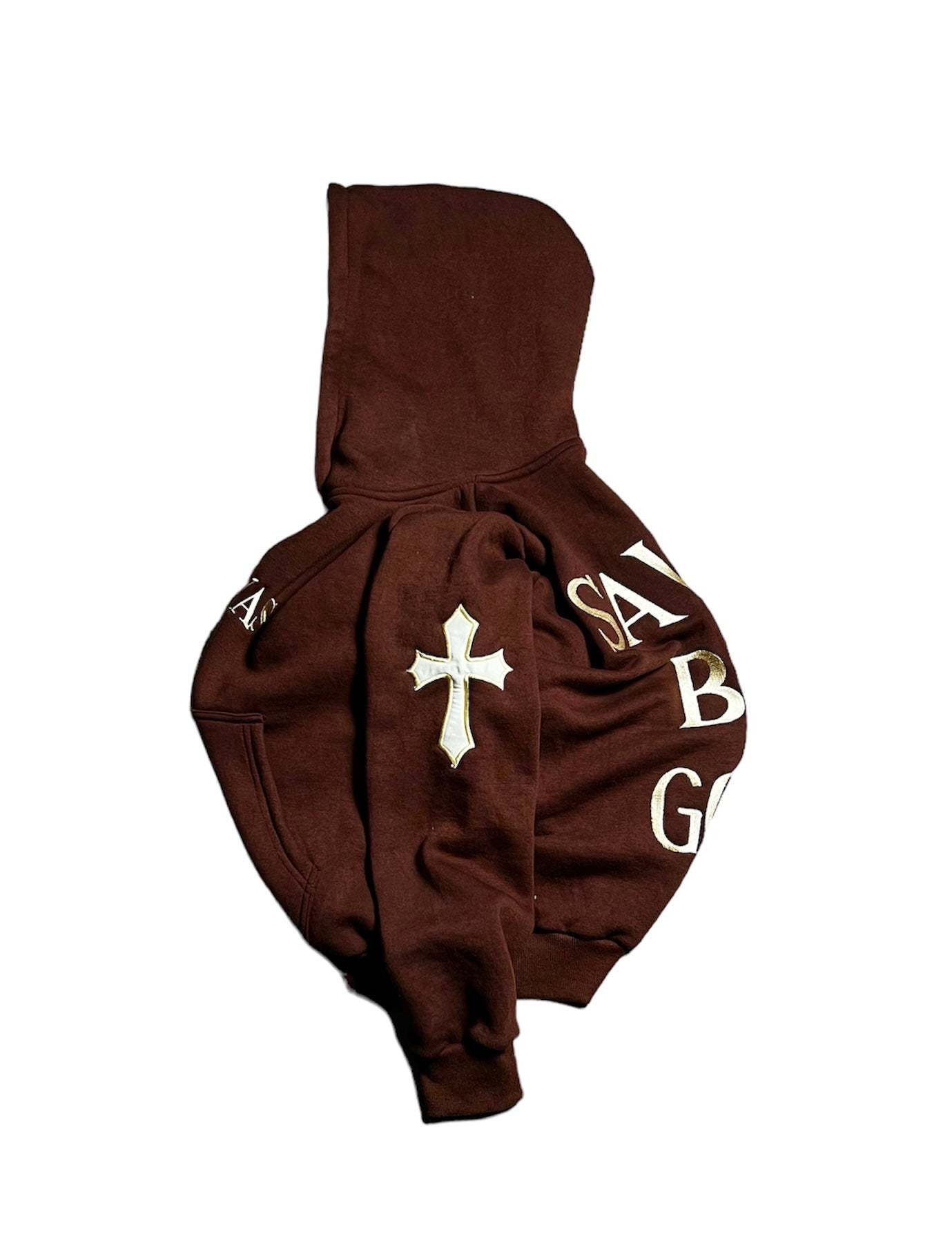 SAVED HOODIE (BROWN)-IYAMIUIO