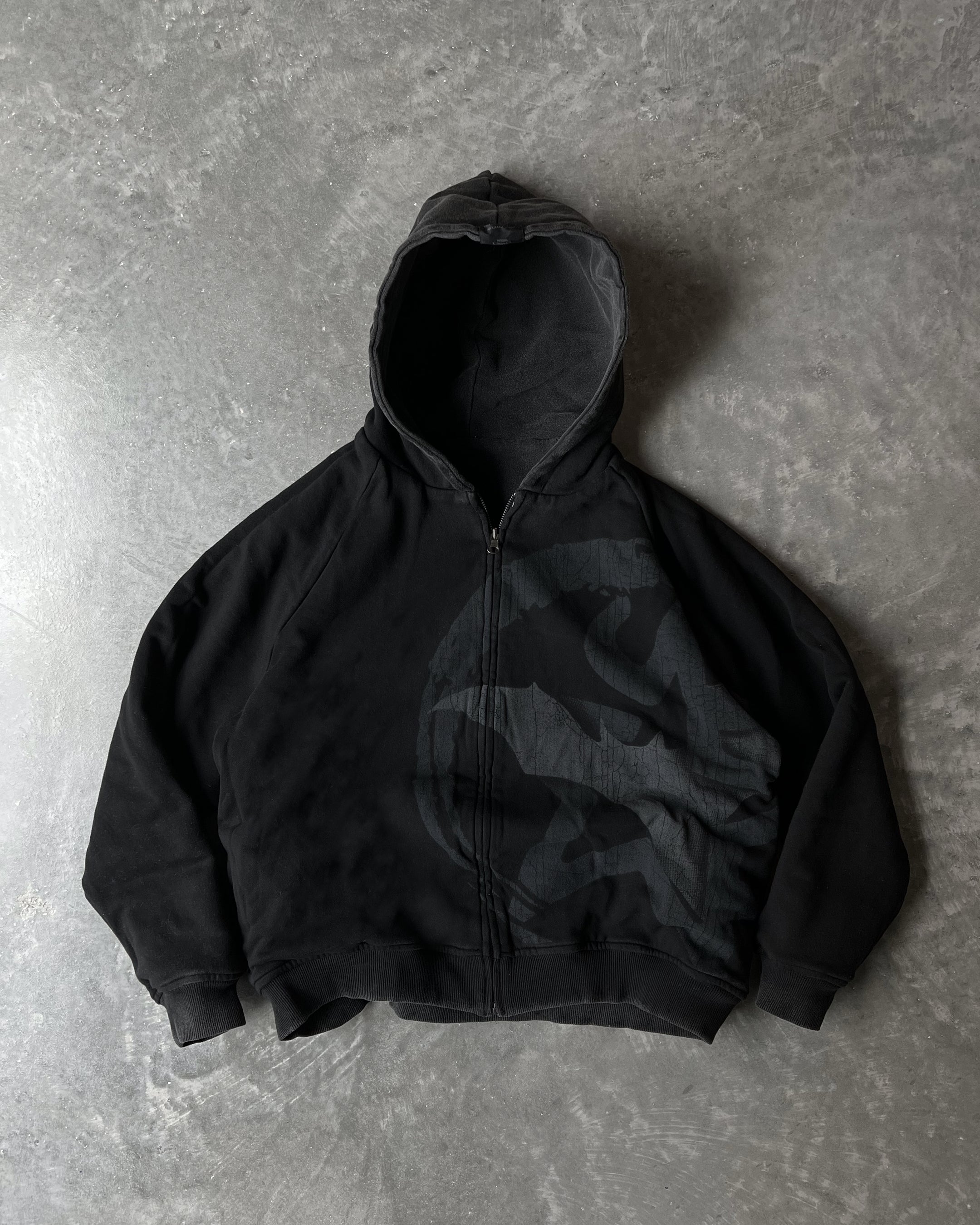 REVERSIBLE ZIPUP (COAL)-IYAMIUIO