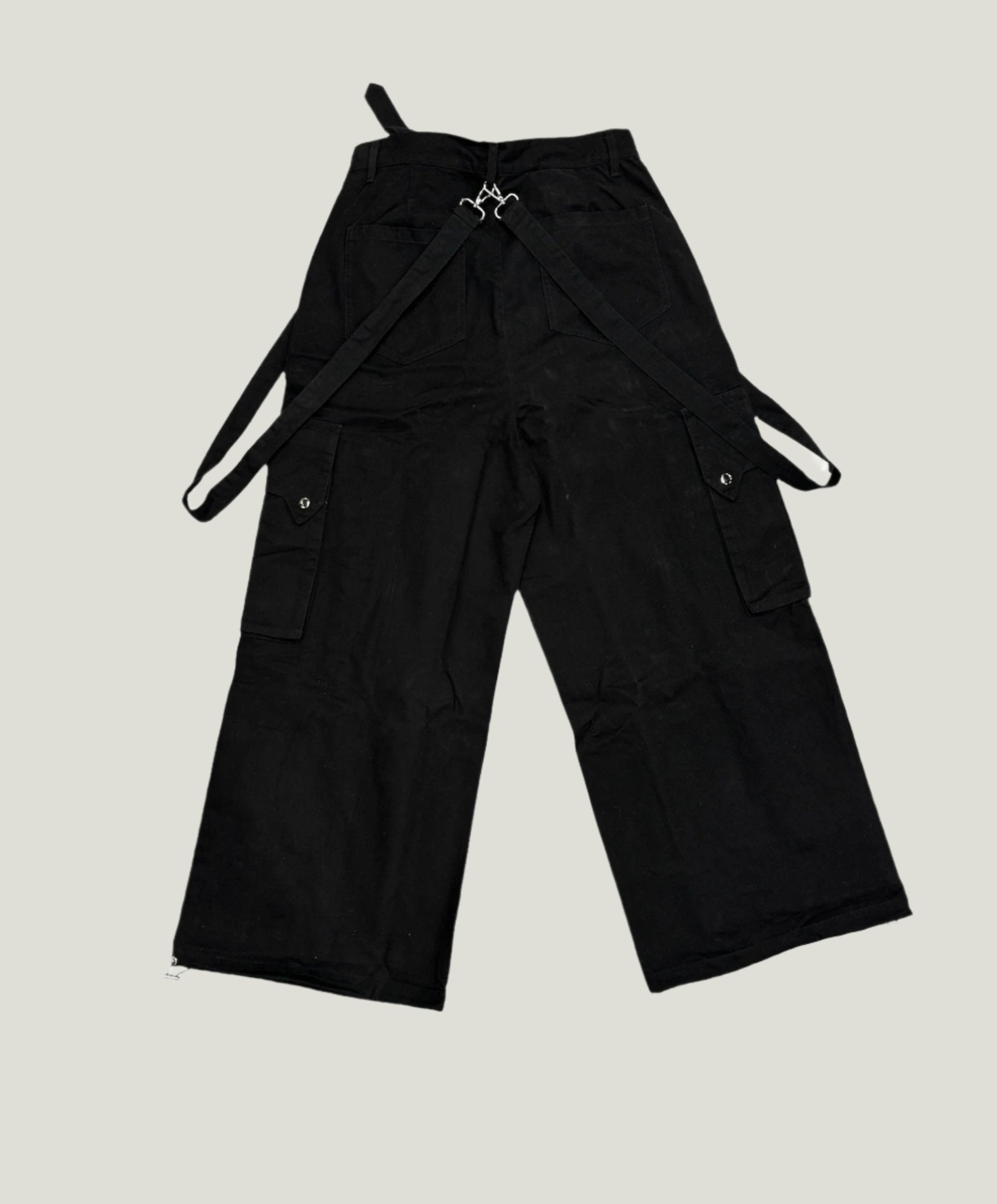 TAIGA STRAP PANTS (BLACK)-IYAMIUIO