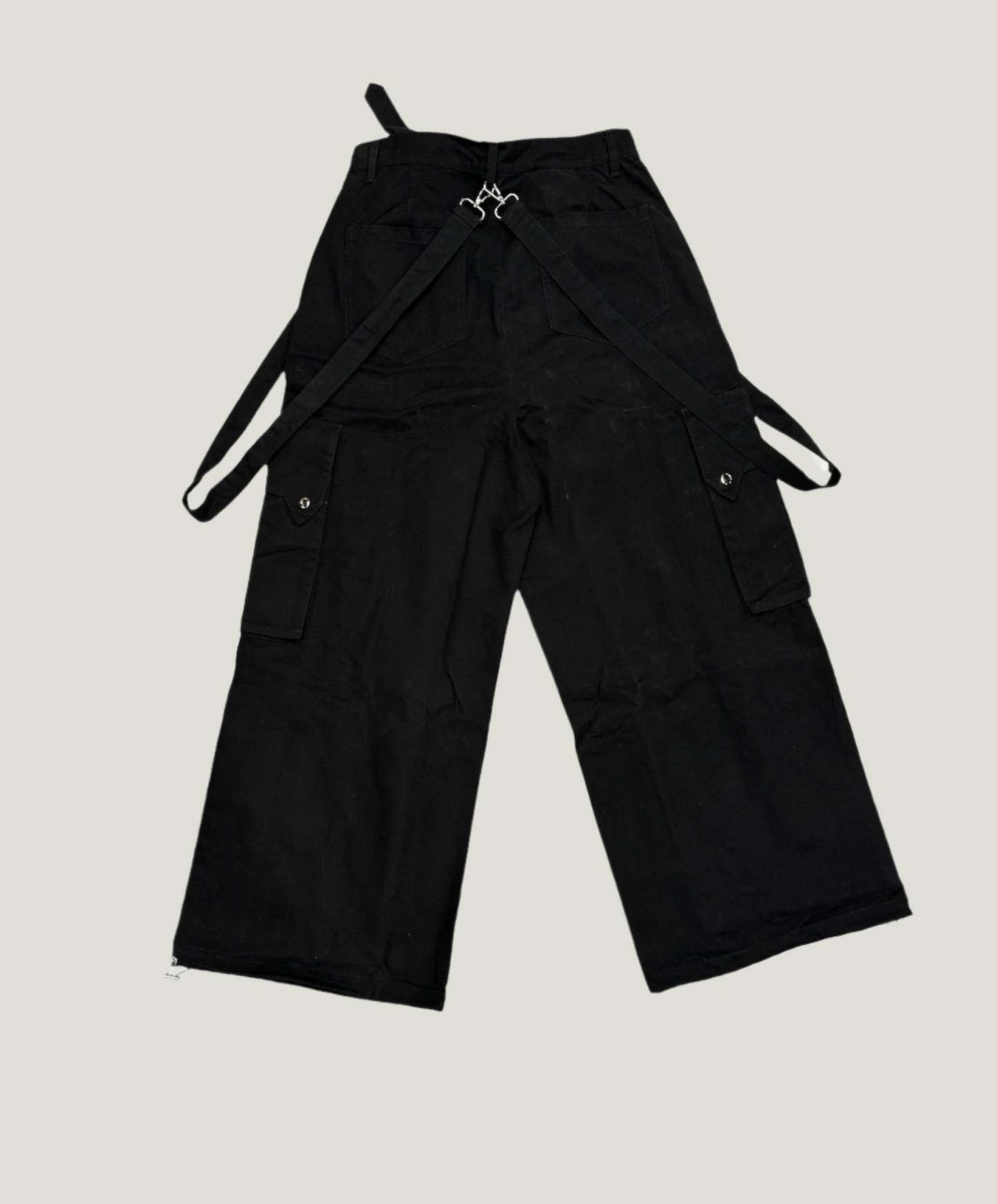 TAIGA STRAP PANTS (BLACK)-IYAMIUIO