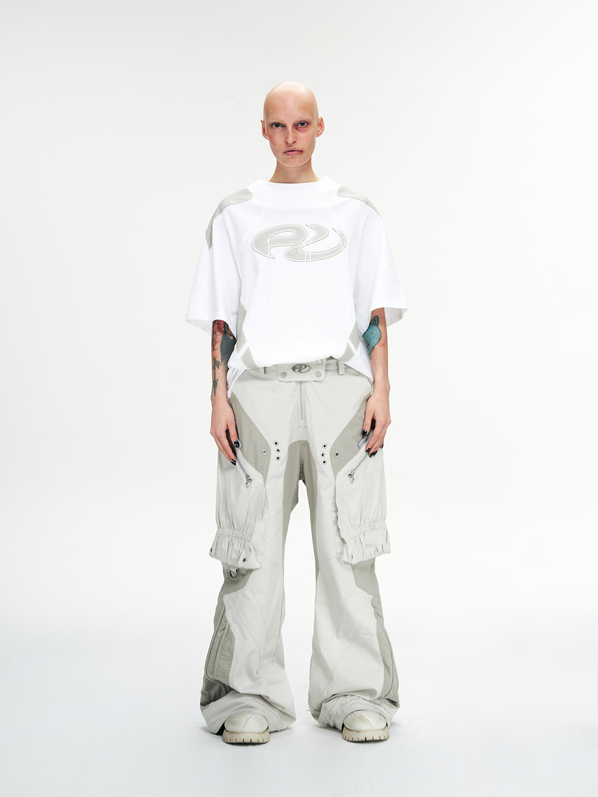 Personsoul Bootcut Cargo Pants-IYAMIUIO