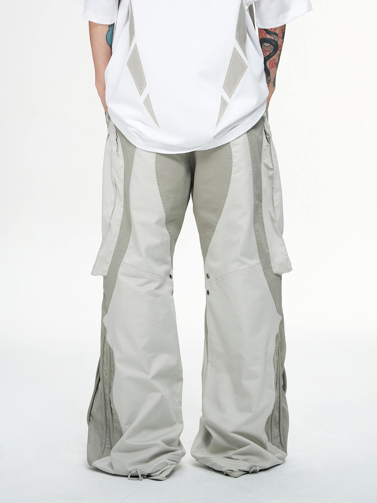 Personsoul Bootcut Cargo Pants-IYAMIUIO