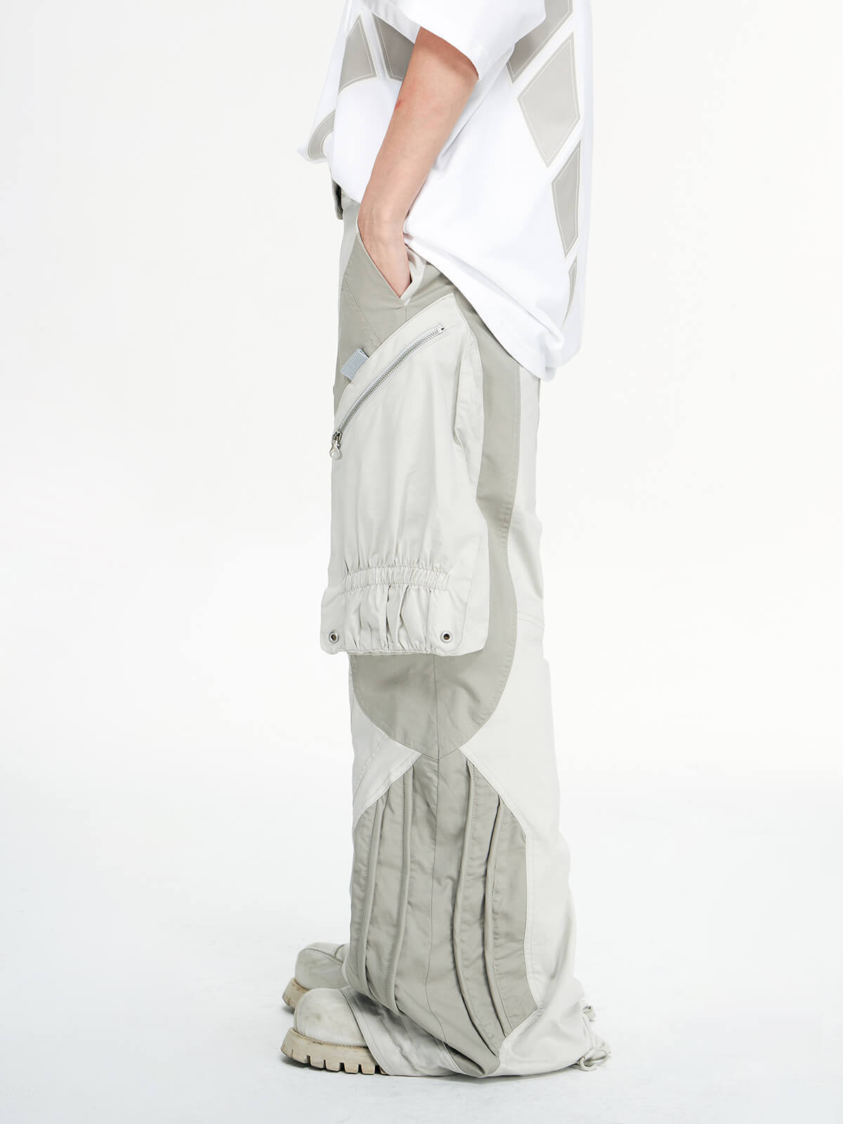 Personsoul Bootcut Cargo Pants-IYAMIUIO