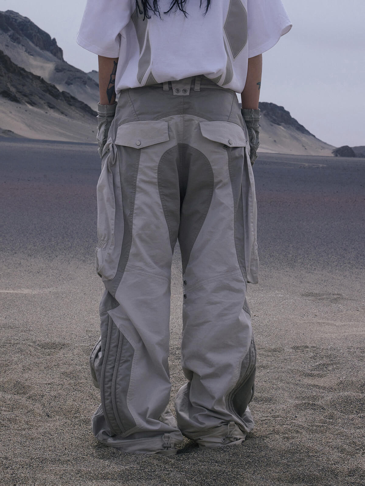 Personsoul Bootcut Cargo Pants-IYAMIUIO