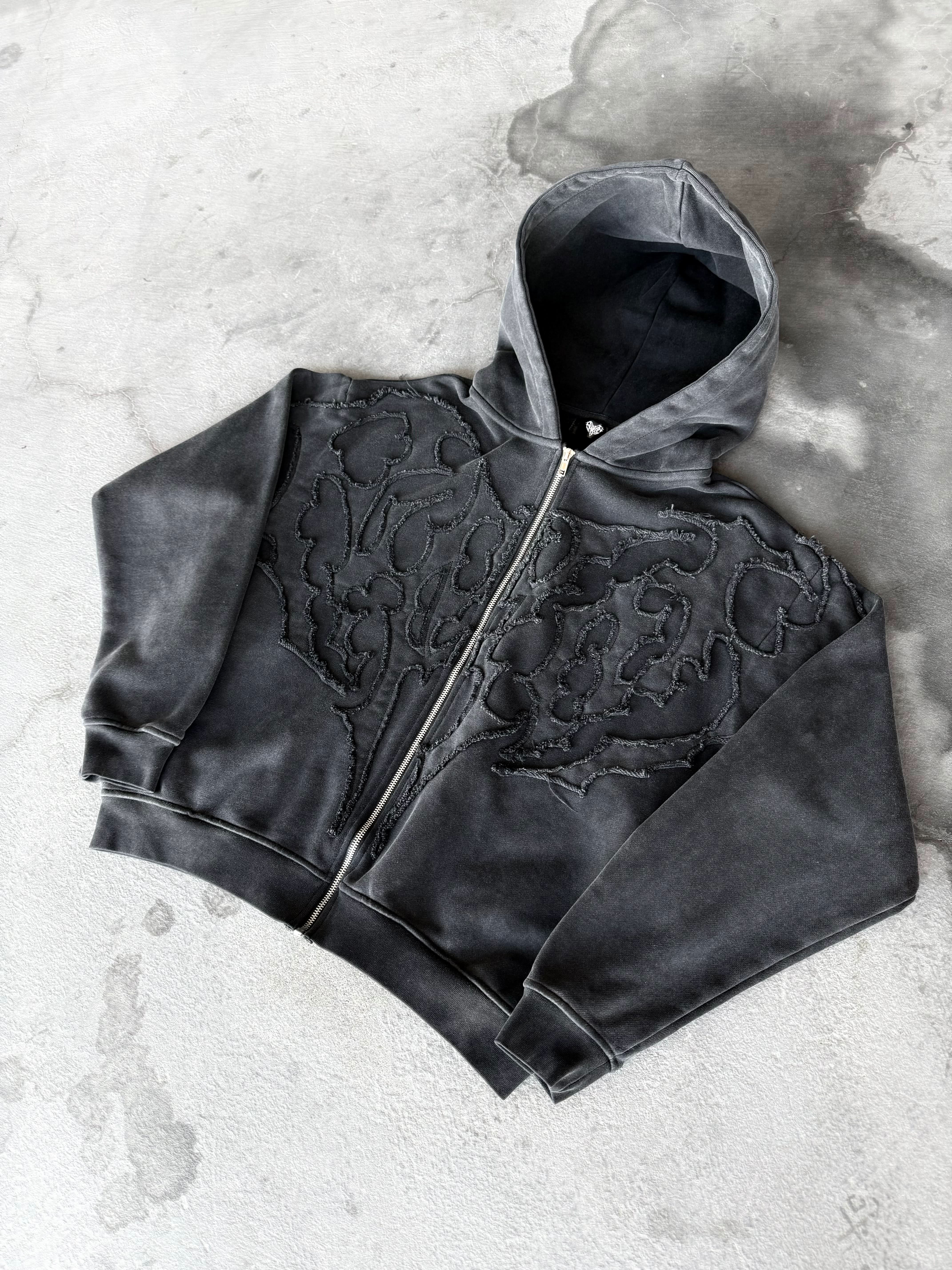 “Pholoh” Zip-Up (Stone)-IYAMIUIO
