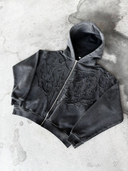 “Pholoh” Zip-Up (Stone)-IYAMIUIO