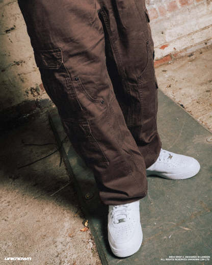 STONEWASHED BROWN CARGOS-IYAMIUIO