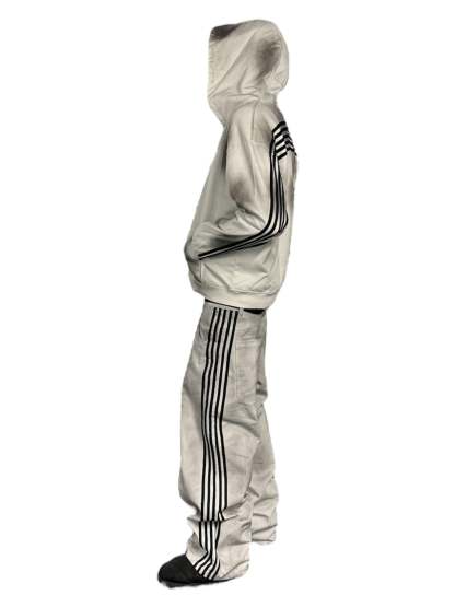 TRACK JEANS (WHITE)-IYAMIUIO