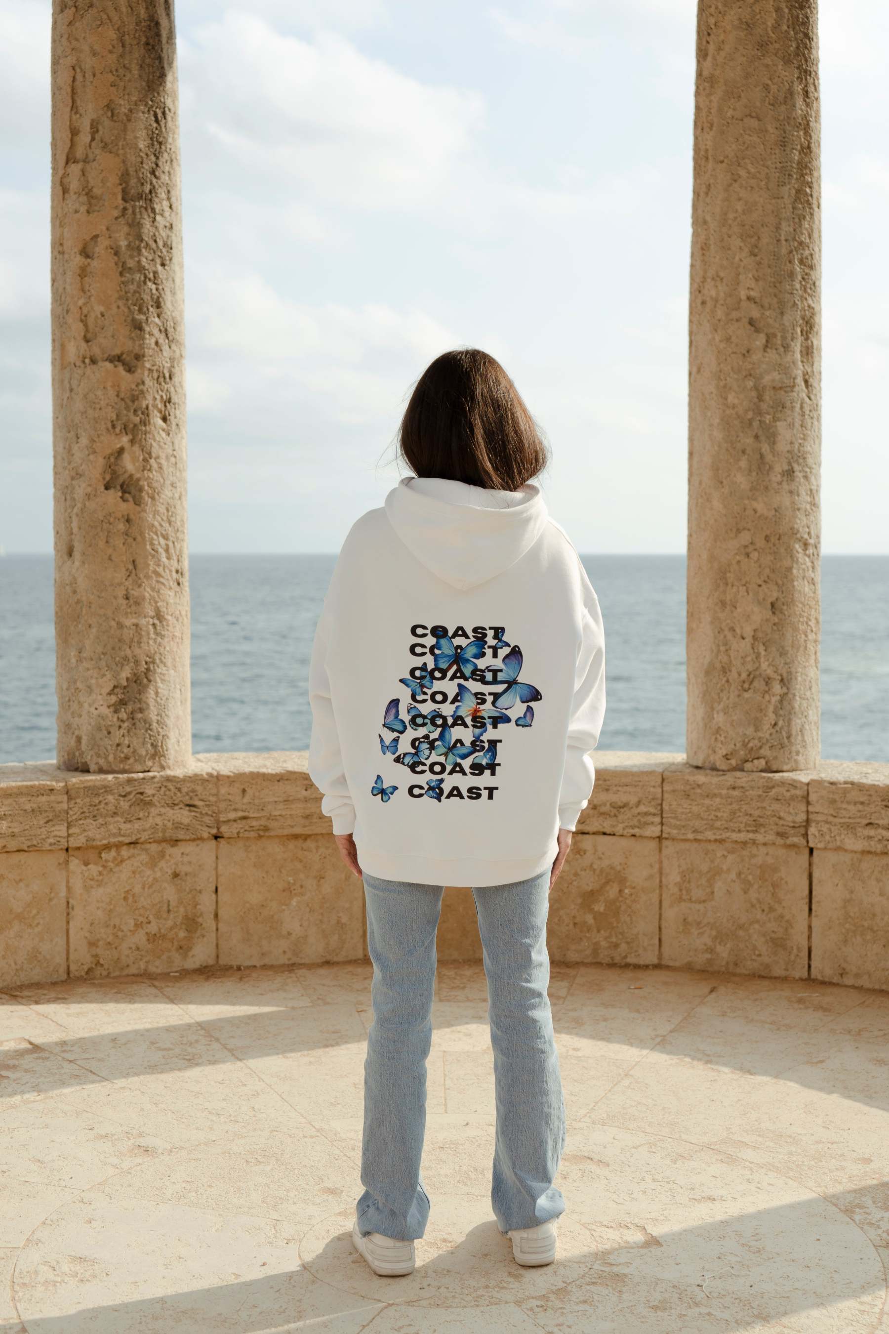 Coast Butterfly Premium Hoodie-IYAMIUIO