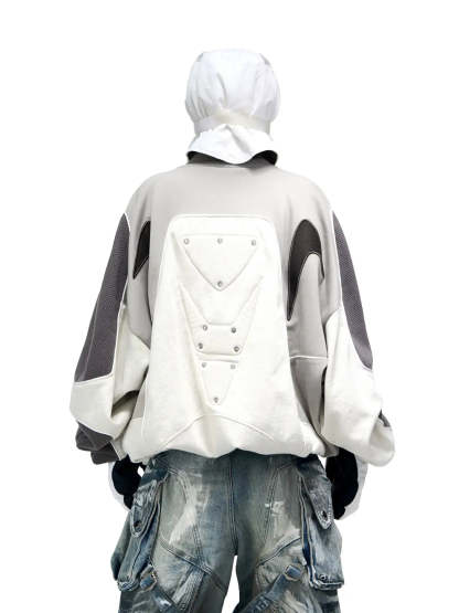 Personsoul Colorblock Turtleneck Sweatshirt-IYAMIUIO