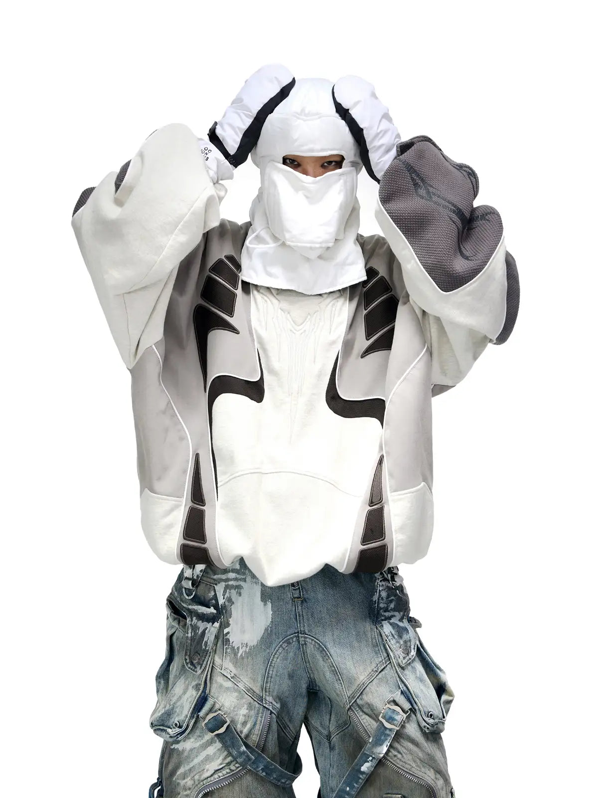 Personsoul Colorblock Turtleneck Sweatshirt-IYAMIUIO