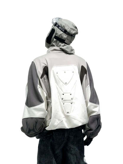 Personsoul Colorblock Turtleneck Sweatshirt-IYAMIUIO