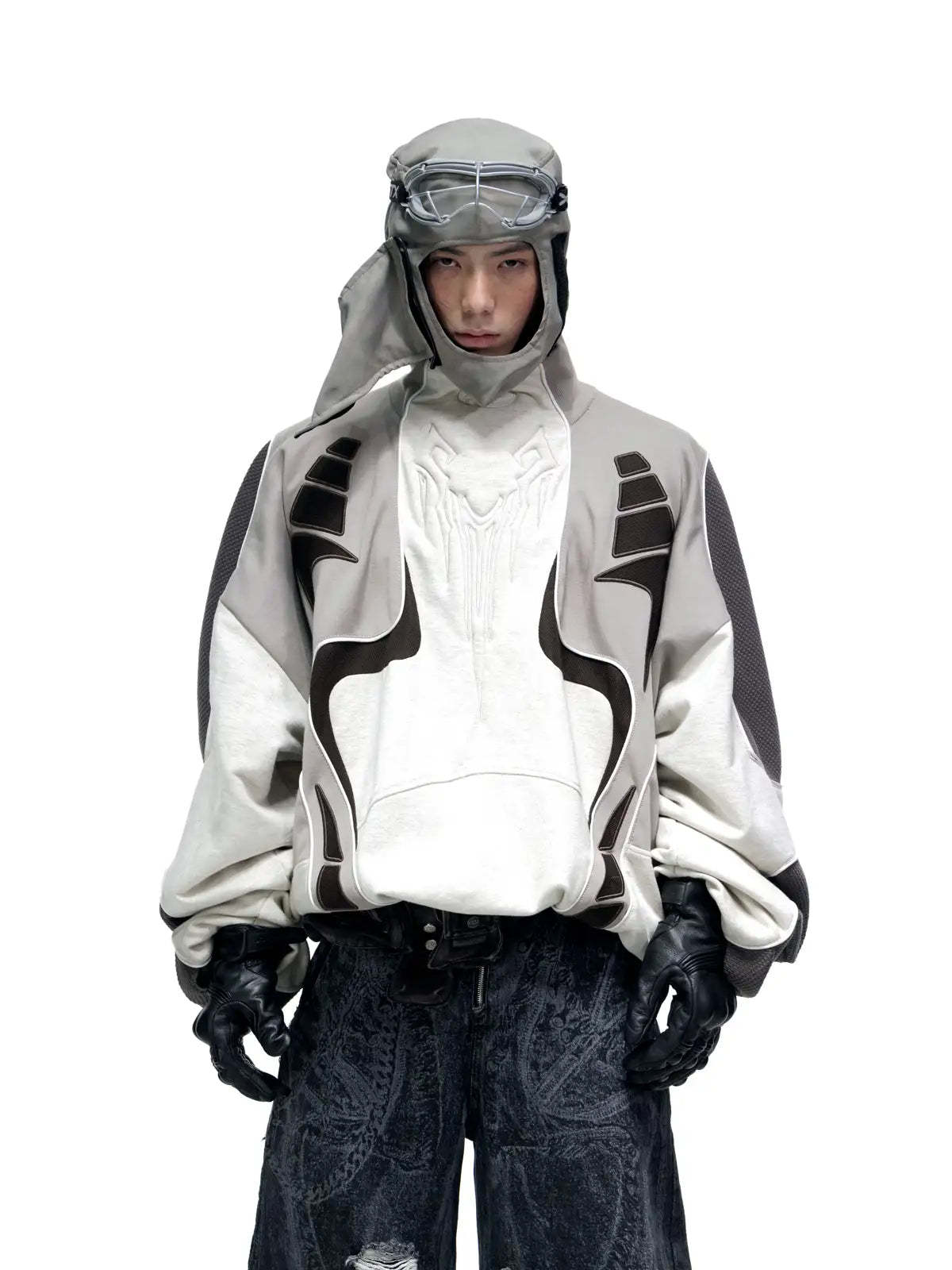 Personsoul Colorblock Turtleneck Sweatshirt-IYAMIUIO