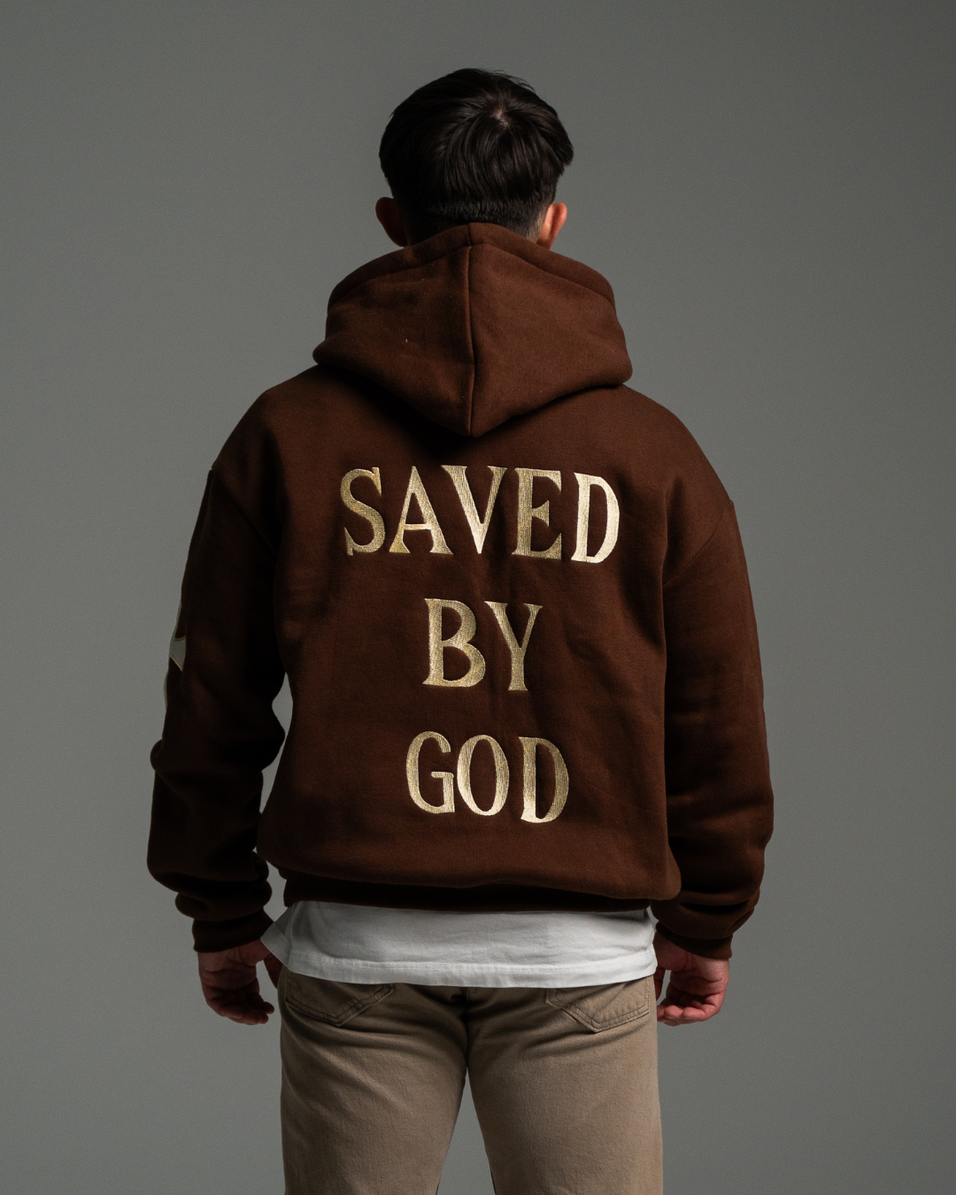 SAVED HOODIE (BROWN)-IYAMIUIO