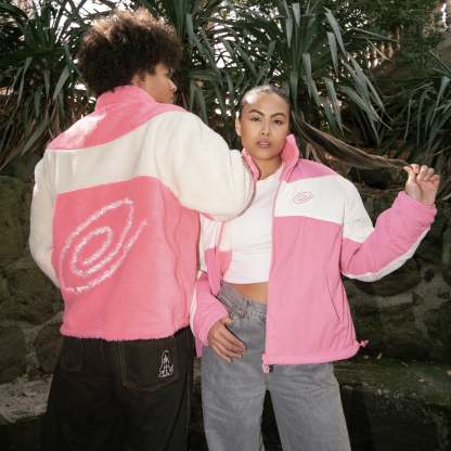 Sakura reversible fleece-IYAMIUIO