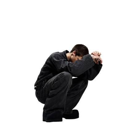 PARACHUTE JEANS (STONE WASH)-IYAMIUIO