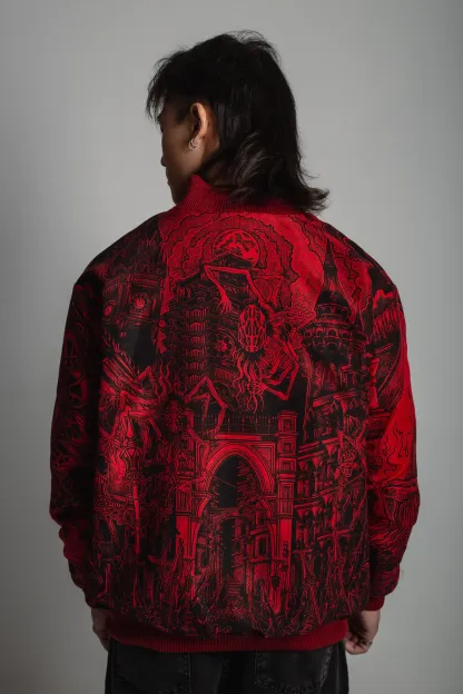 Bloodborne Reversible Bomber Jacket-IYAMIUIO