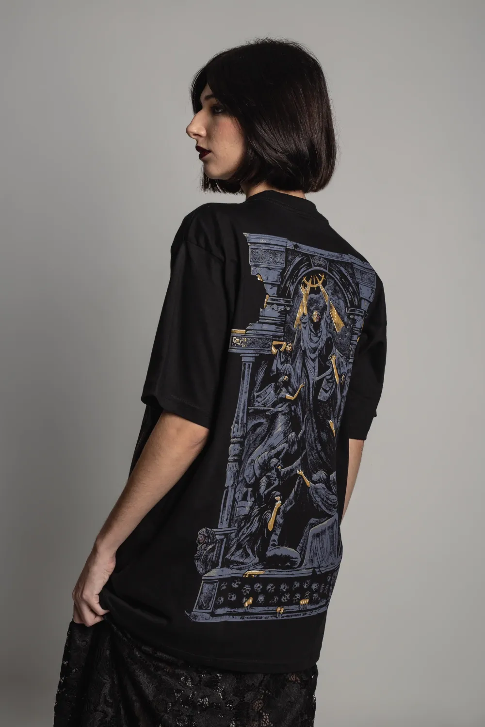 Blasphemous Charred Visage Tee-IYAMIUIO