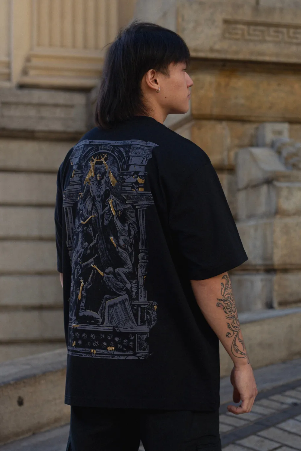 Blasphemous Charred Visage Tee-IYAMIUIO