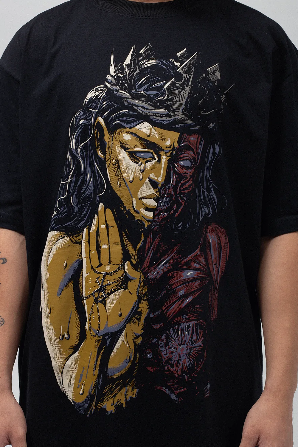 Blasphemous Charred Visage Tee-IYAMIUIO