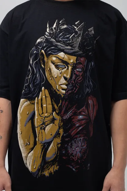 Blasphemous Charred Visage Tee-IYAMIUIO