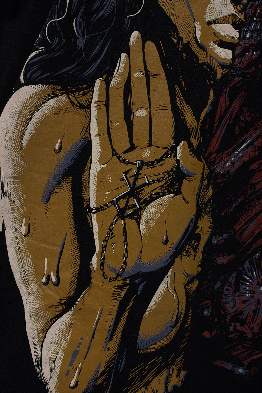 Blasphemous Charred Visage Tee-IYAMIUIO