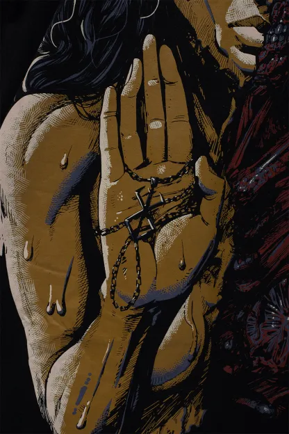 Blasphemous Charred Visage Tee-IYAMIUIO