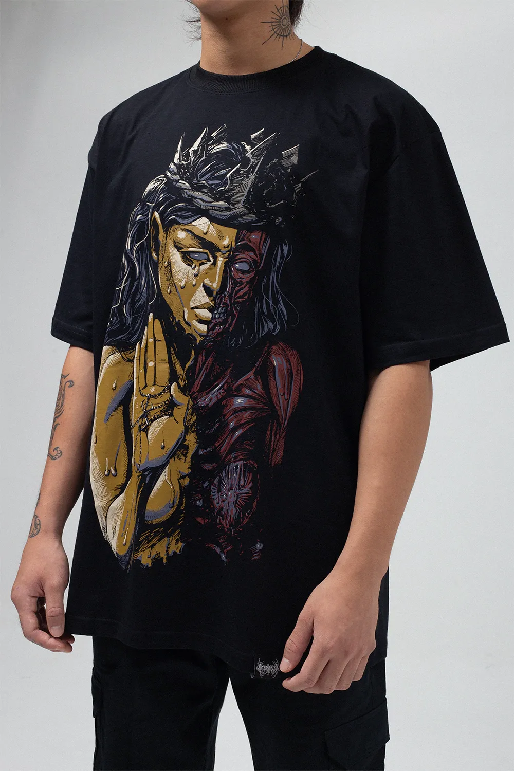 Blasphemous Charred Visage Tee-IYAMIUIO