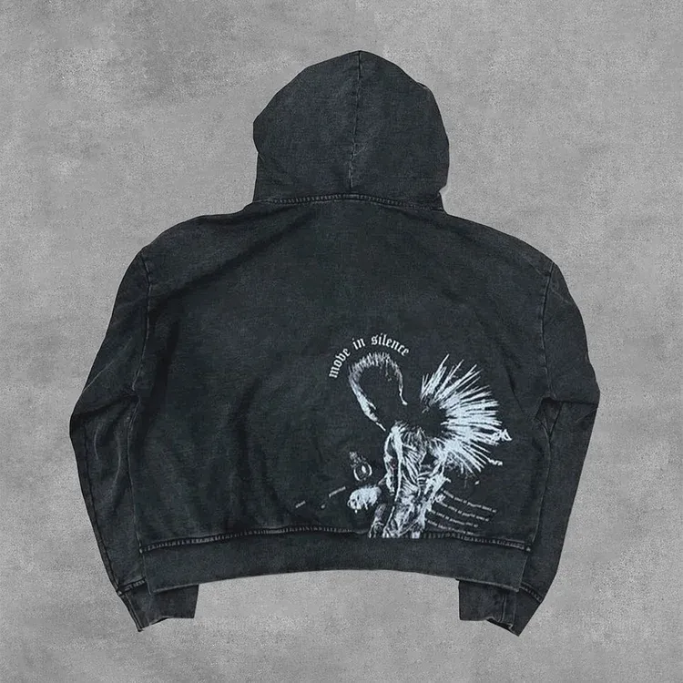 Death Note Fear True Zip-up Hoodie-IYAMIUIO