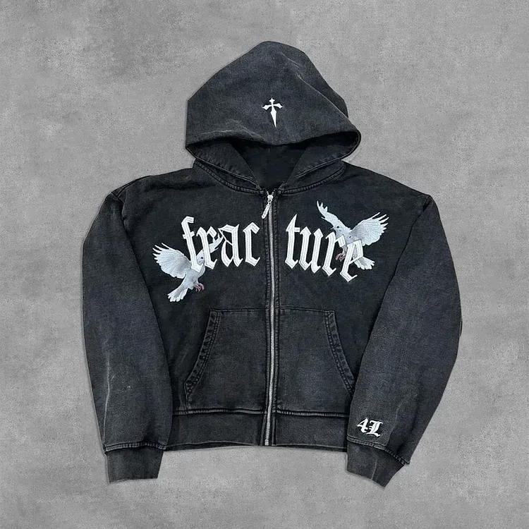 Death Note Fear True Zip-up Hoodie-IYAMIUIO