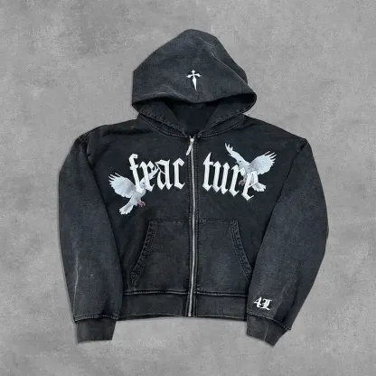 Death Note Fear True Zip-up Hoodie-IYAMIUIO