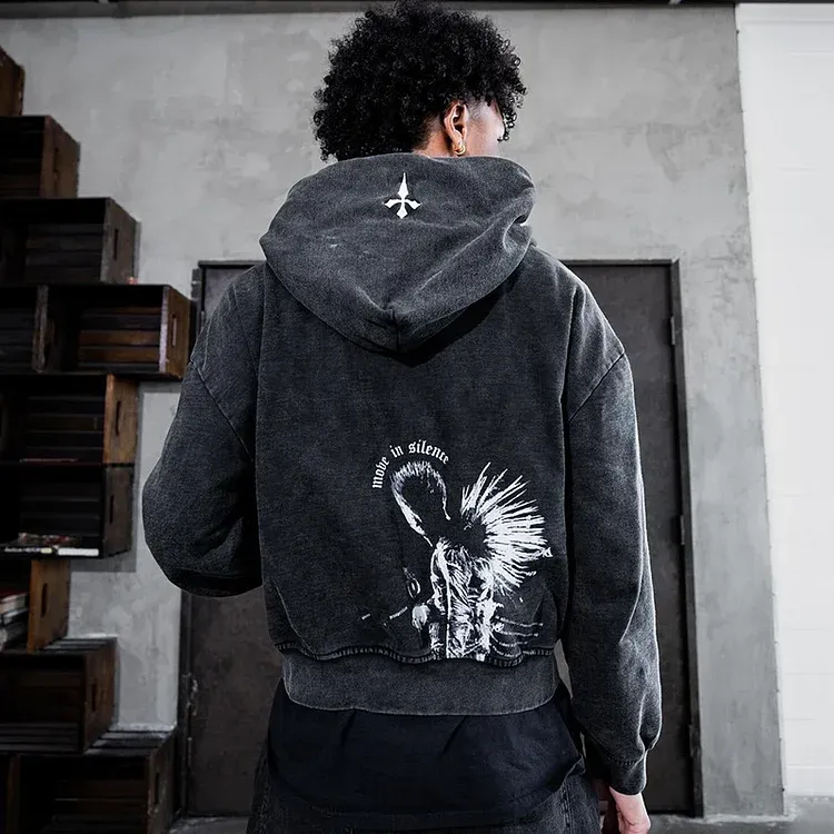Death Note Fear True Zip-up Hoodie-IYAMIUIO