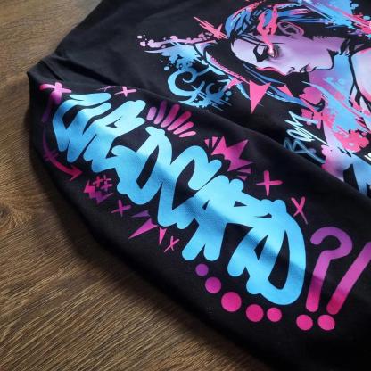 "Wildcard" Jinx Oversized Hoodie-IYAMIUIO