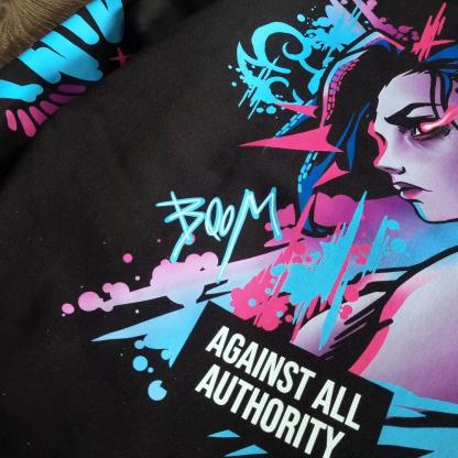 "Wildcard" Jinx Oversized Hoodie-IYAMIUIO