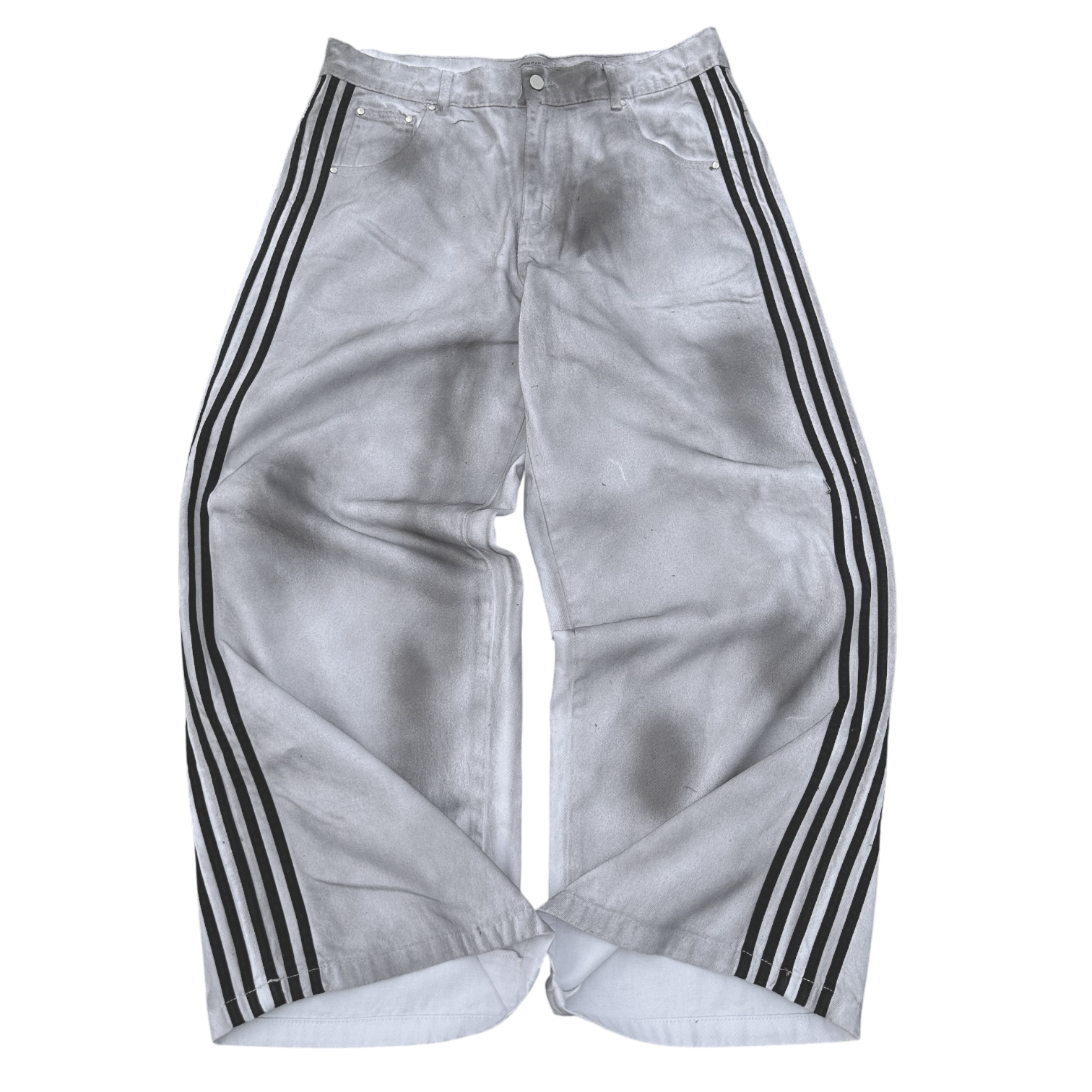 TRACK JEANS (WHITE)-IYAMIUIO