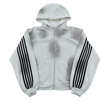 TRACK HOODIE (WHITE)-IYAMIUIO