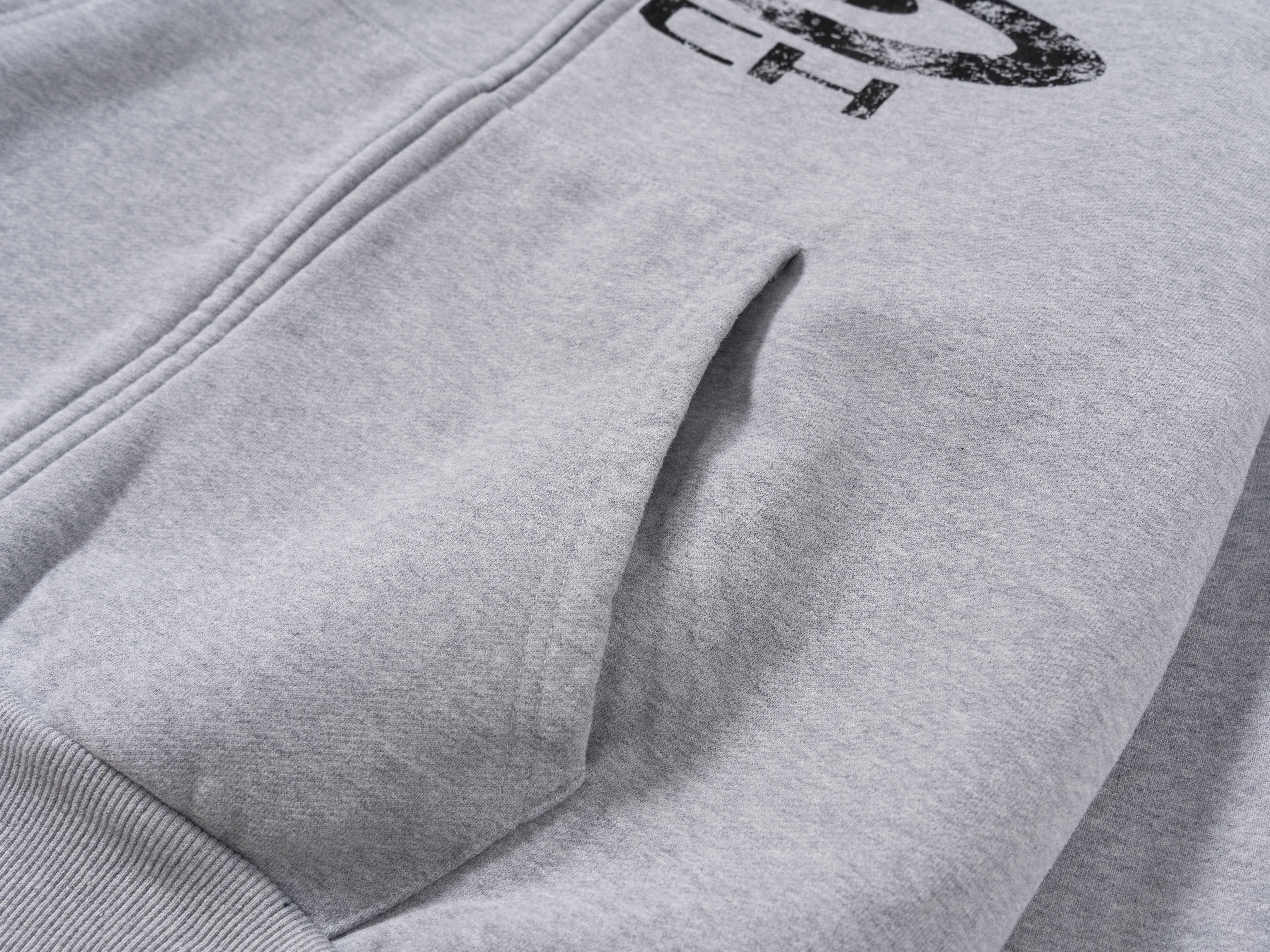 SUMMIT ZIPUP (HEATHER GREY)-IYAMIUIO