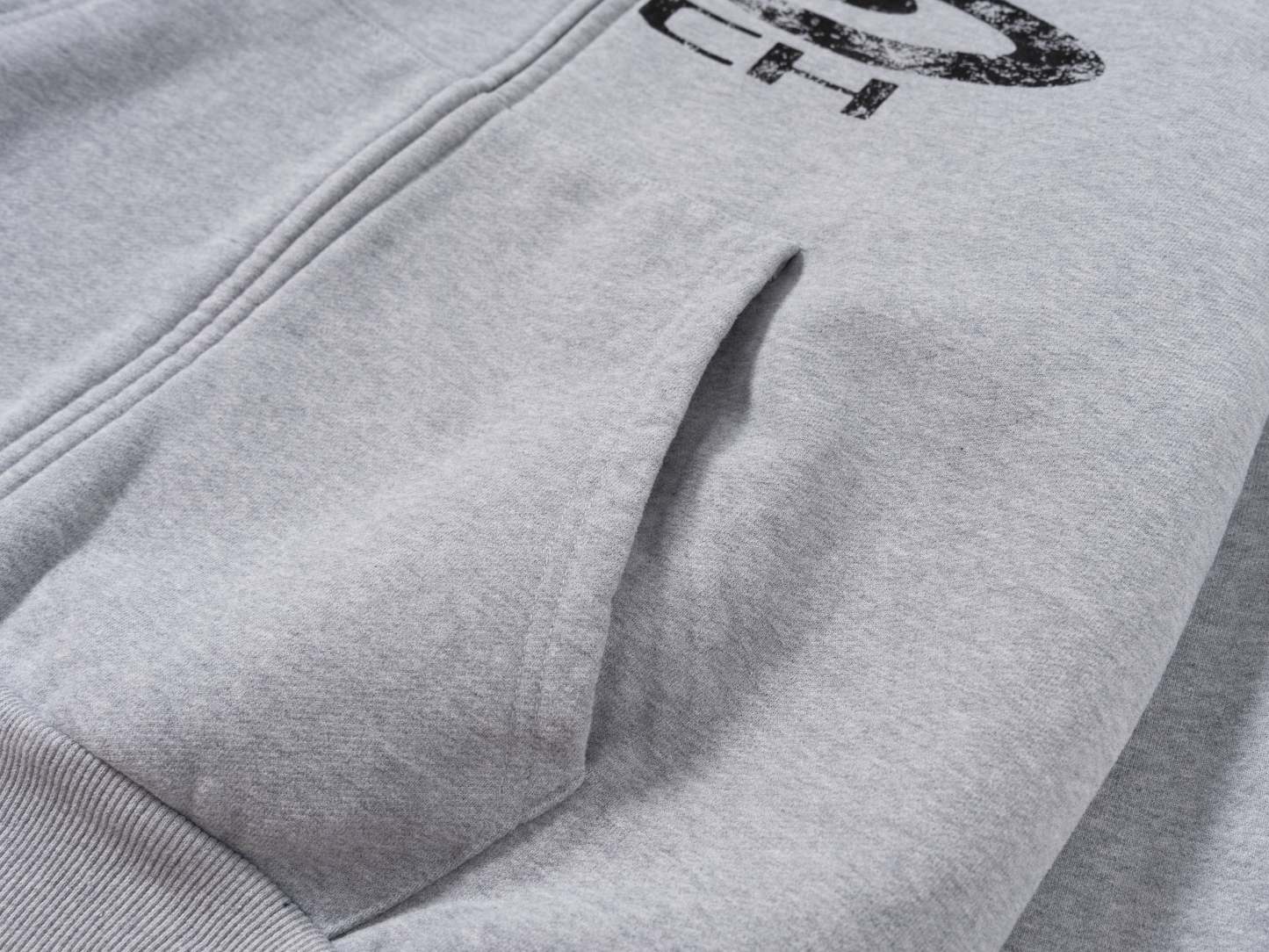 SUMMIT ZIPUP (HEATHER GREY)-IYAMIUIO